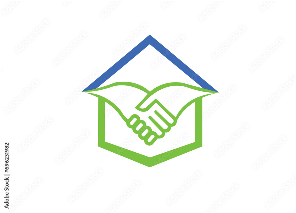 Helping hands logo design. NGO Logo with unique vector illustration.