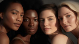 Portrait of diverse group Of beautiful women