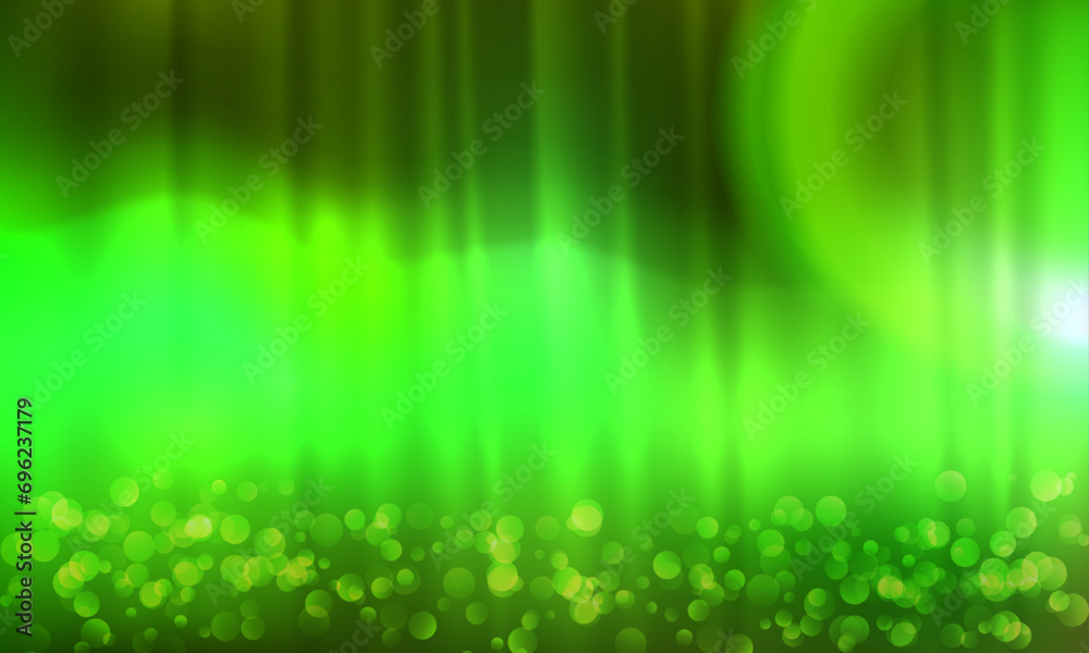 Vector green curtain with bokeh lights background Vector green curtain with bokeh lights background