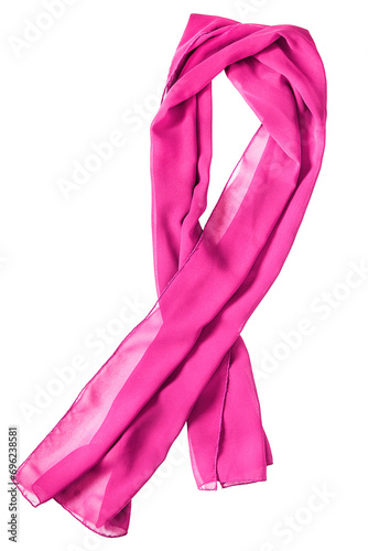 Pink scarf isolated