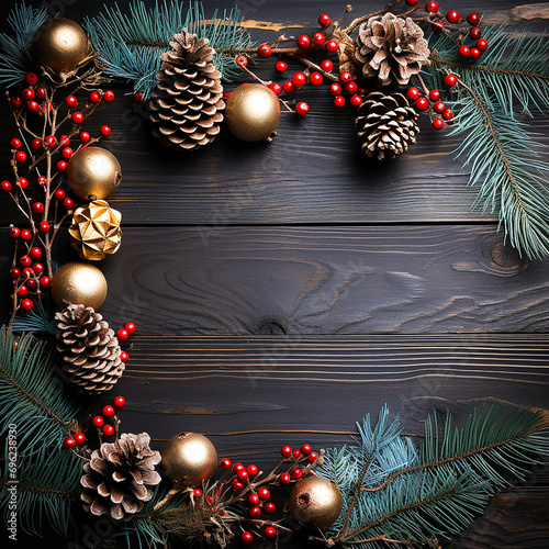 photo decorative christmas background