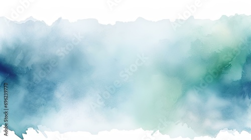 low purity tone, Vector watercolor art frame background. generative AI photo