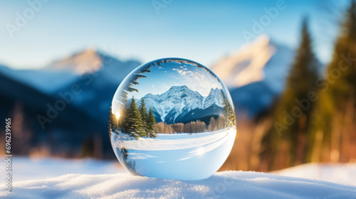 Glass Ball in Rocky Mountains © Natalia Klenova