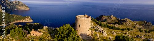 Torre de sa Mola de Tuent ,1596, Escorca, Paraje natural de la Serra de Tramuntana, Mallorca, balearic islands, Spain photo