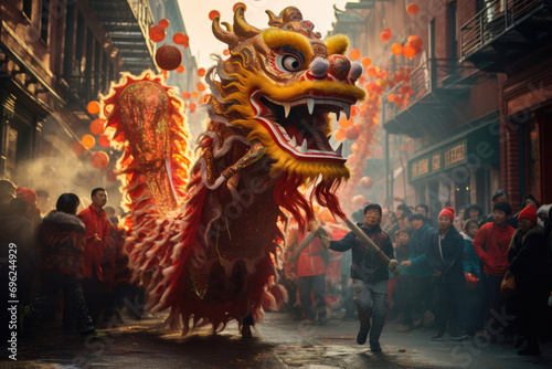 A captivating photograph captures the essence of Lunar New Year, also known as Chinese New Year © Veniamin Kraskov