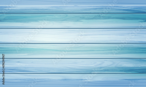 Vector bright light blue color wood plank texture