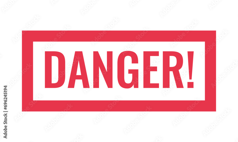 Vector red danger stamp sticker with grunge vector illustration Vector red danger stamp sticker with grunge vector illustration