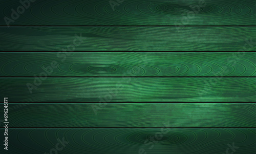 Vector green wooden background.vintage board surface, wooden background