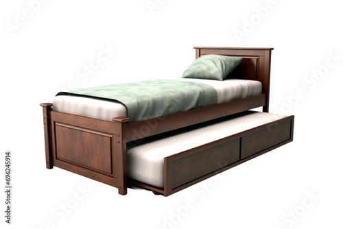 Secondary Bed Trundle Design Isolated On Transparent Background