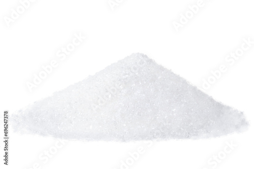 Heap of sweet sugar isolated on transparent background. photo