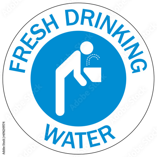 Potable water sign fresh drinking water