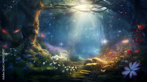 Whispering Woods of Enchantment: A Luminous Journey into Fairy-Tale Fantasy © Manuel