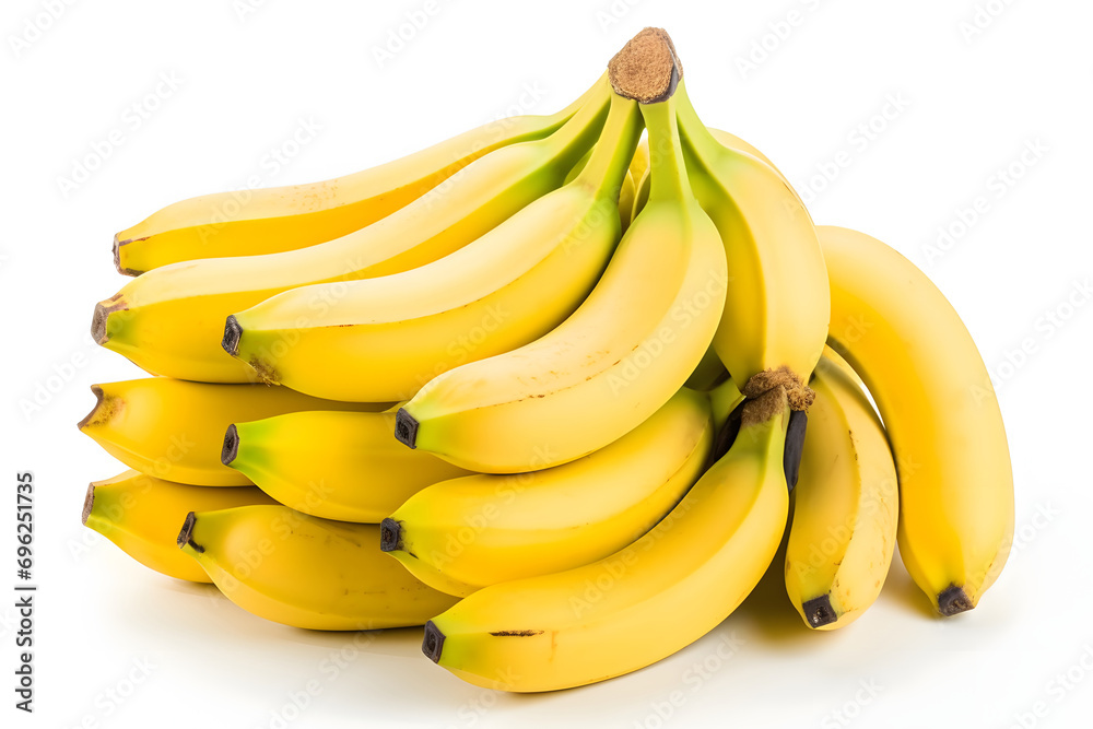 bananas isolated on white.