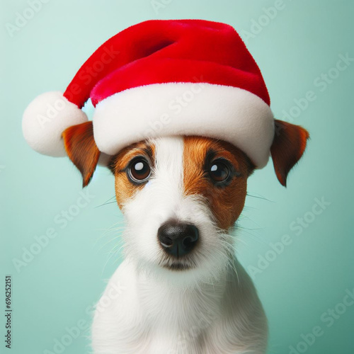 Dogs dressed like Christmas　クリスマスらしい格好をした犬 photo