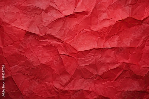 red crumpled paper background photo