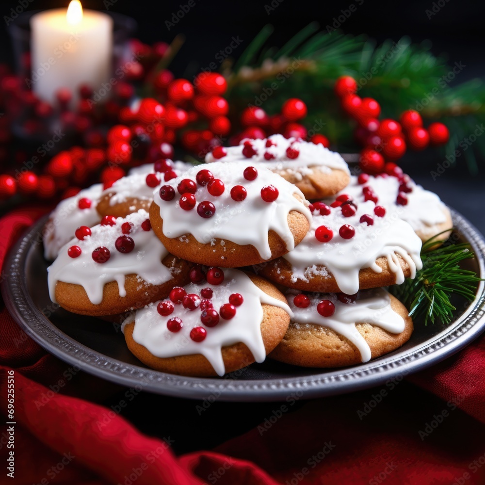 A Plate of Delicious Gingerbread Cookies with a Twist A Plate of Delicious Gingerbread Cookies with a Twist