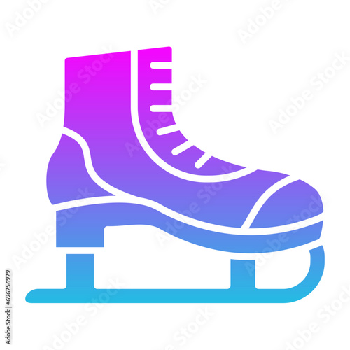 Canvas Print Ice skate Icon