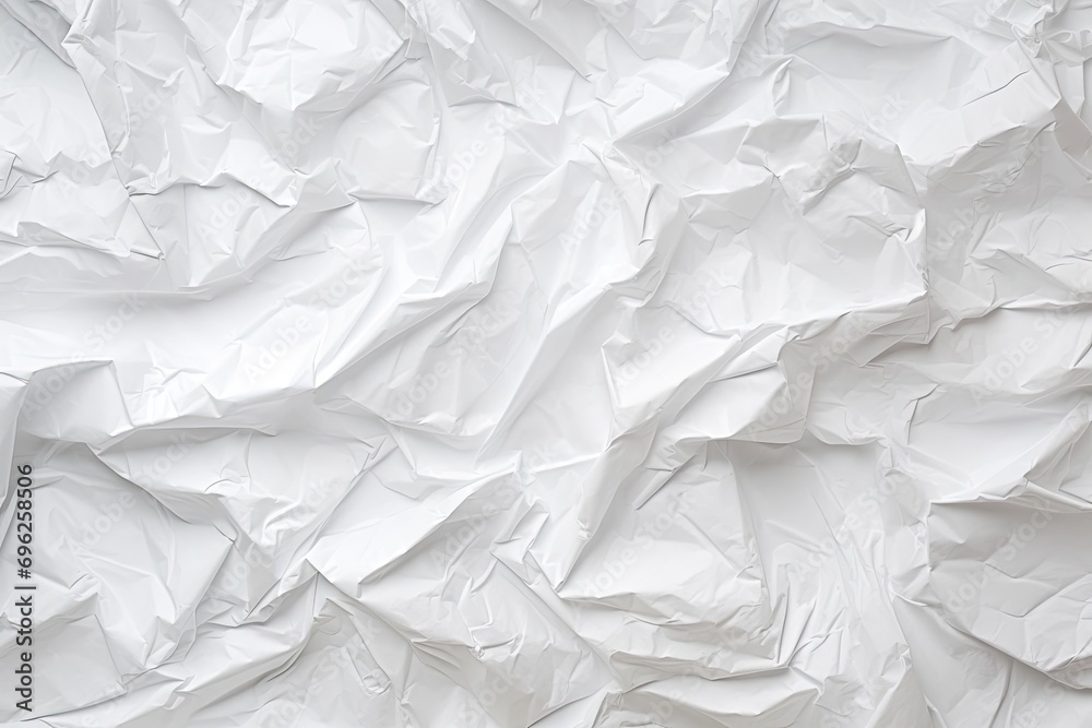 Obraz premium white crumpled paper background