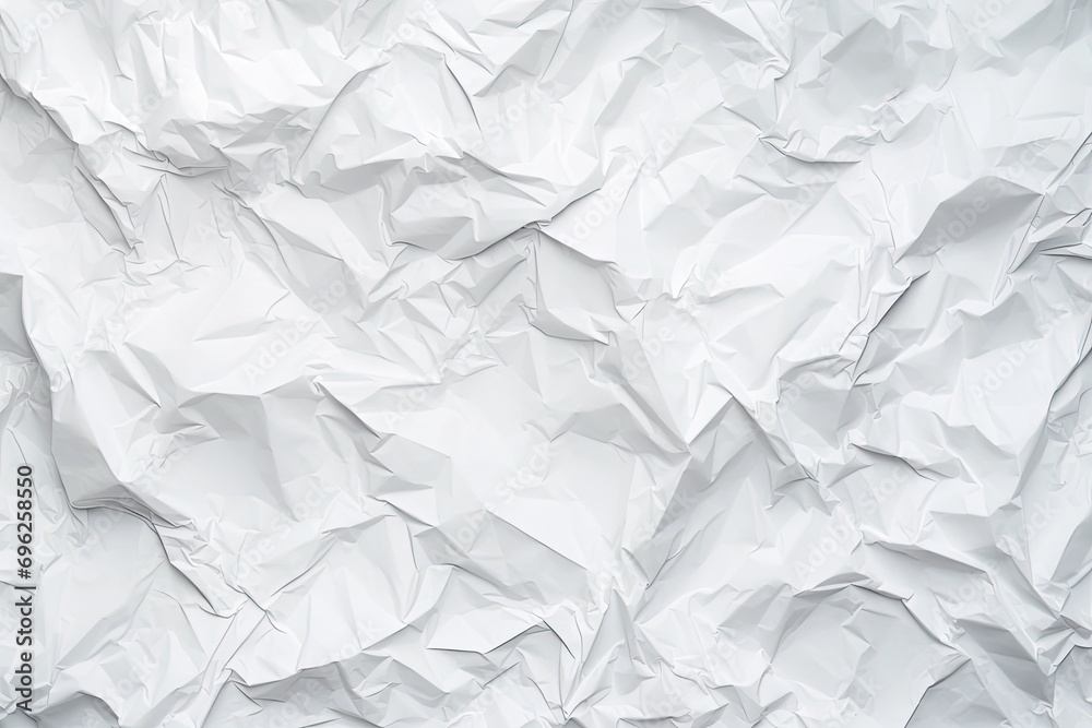 Obraz premium white crumpled paper background