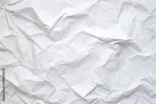 white crumpled paper background