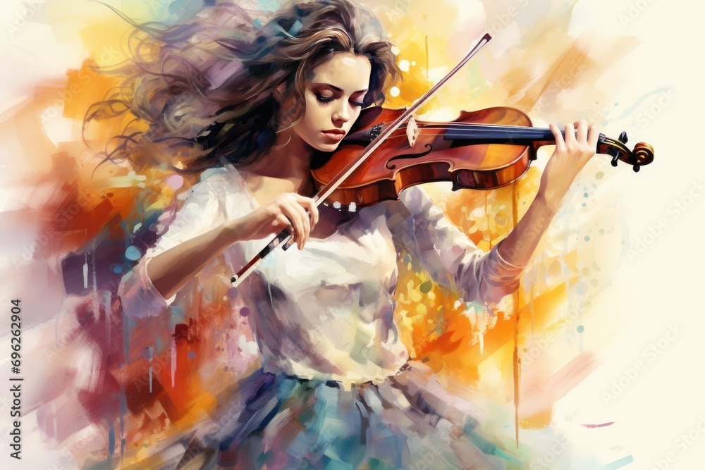 Enchanting Violinist A fictional character created by Generated AI. 