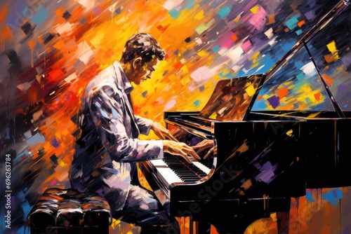 The Art of Music - A Pianist's Passion A fictional character created by Generated AI. 