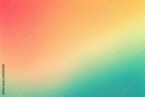 Lush gradient backdrop with linear waves transitioning from coral pink to cool teal. Perfect for modern graphics, web designs, and digital art. Radiant and tranquil color flow.