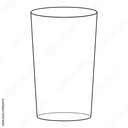 glass line vector illustration