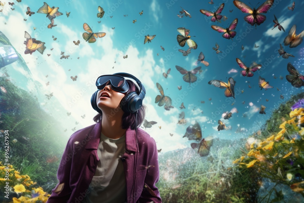 A Butterfly Lovers' VR Experience A fictional character created by Generated AI. A Butterfly Lovers' VR Experience A fictional character created by Generated AI.