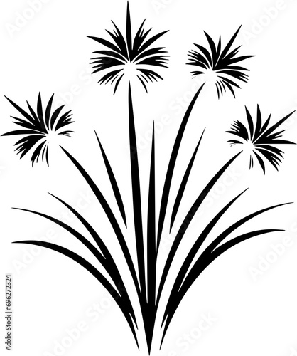 Cyperaceae plant icon 2