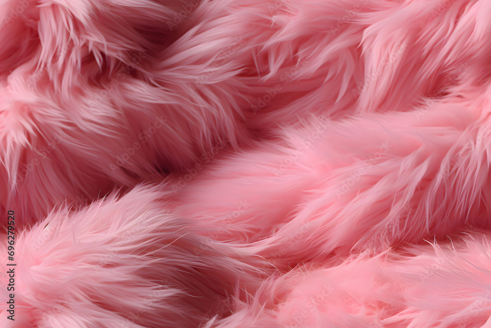 Pink wool, soft fur seamless texture