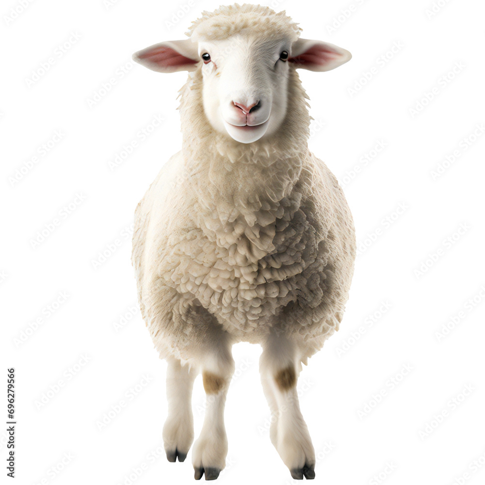 Cute sheep isolated on transparent Cute sheep isolated on transparent