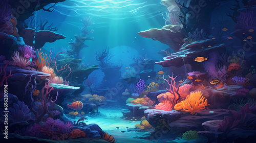 Ocean's Hidden Paradise: A Vibrant Journey through an Underwater Coral Wonderland © Manuel