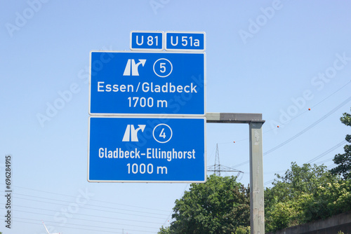 Autobahn 2, Ausfahrt 4 und 5, Essen/Gladbeck, Gladbeck-Ellinghorst photo