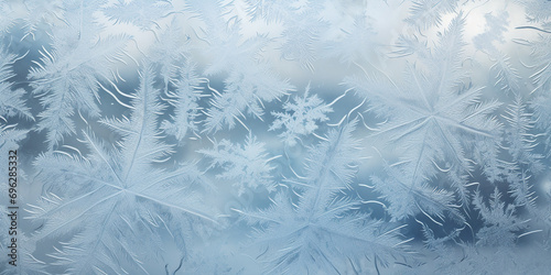 frosty pattern on glass. abstract winter background. 
