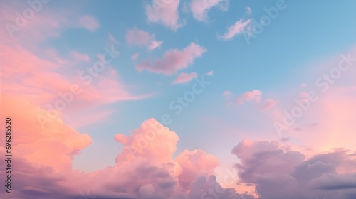 A Colorful Sky with Dreamy Clouds