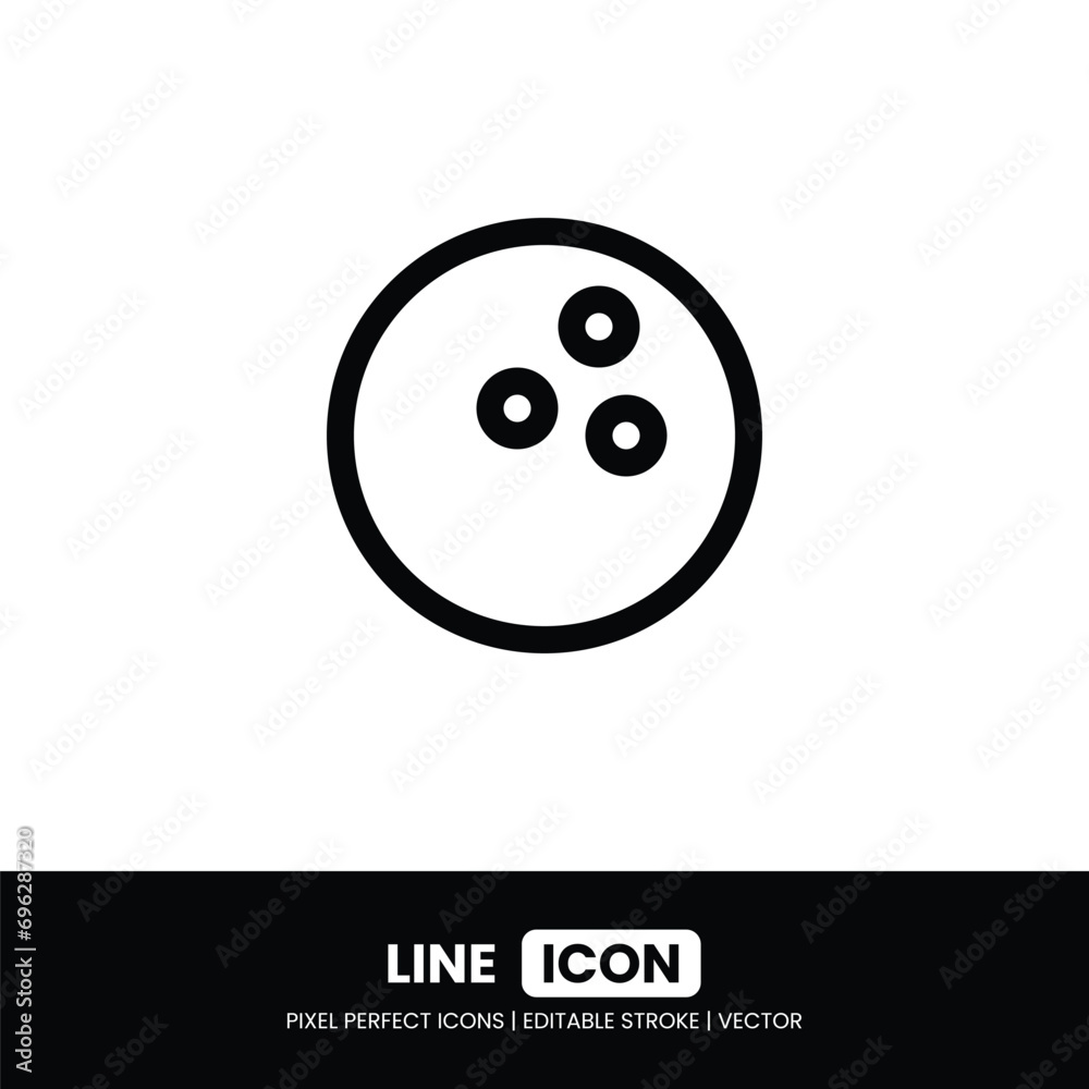Bowling ball icon pixel perfect | Vector outline illustration Bowling ball icon pixel perfect | Vector outline illustration