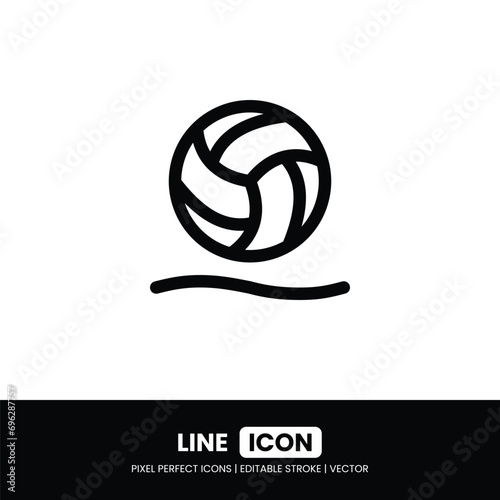 Water polo icon pixel perfect | Vector outline illustration