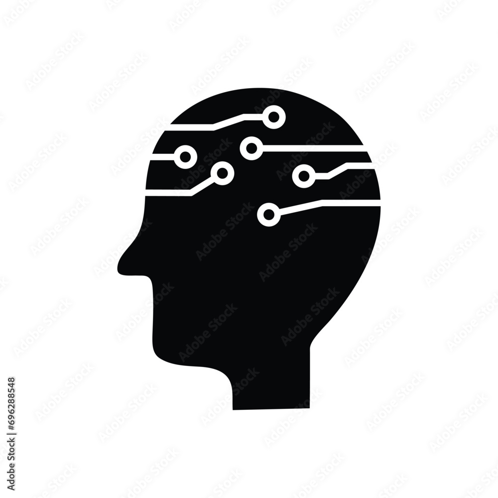 ai icon vector Artificial intelligence icon logo ai icon vector Artificial intelligence icon logo