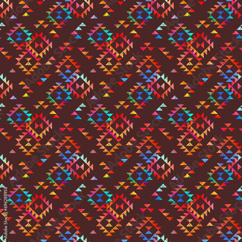 Seamless Geometrical Textile Pattern, Indian Textile Pattern, Indian Motifs, Abstract Pattern