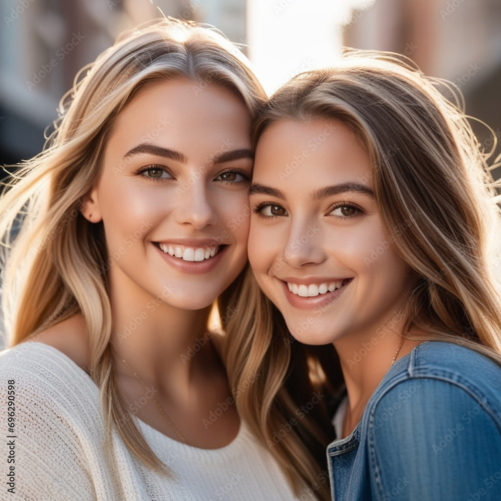 joyful young girl with sparkling eyes smiles radiantly held close by a parent joyful young girl with sparkling eyes smiles radiantly held close by a parent