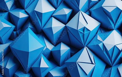 Blue geometric pattern