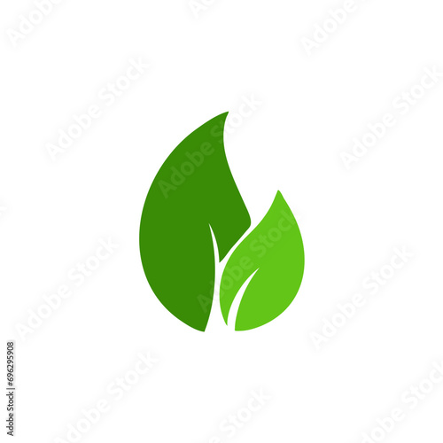 Green leaves vector