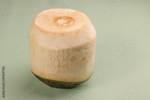 Coconut. Fresh Young Coconut Isolated . photo