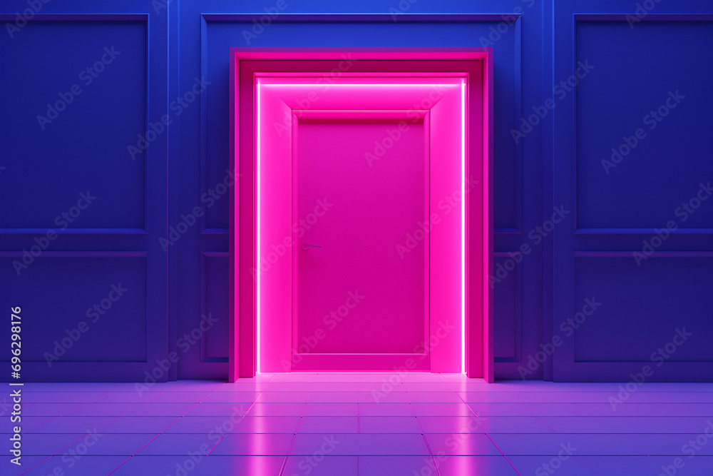 Purple Neon Door Purple Neon Door