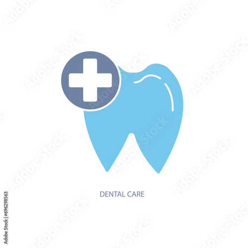 Dental Care concept line icon. Simple element illustration. Dental Care concept outline symbol design.