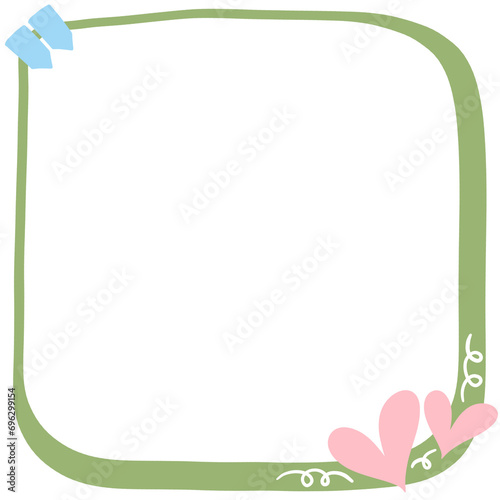 Cute Doodle Paper Sticky Note, Valentine's Day