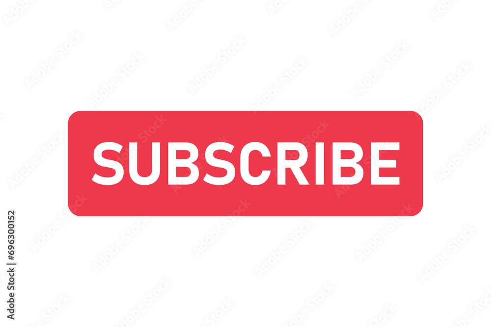 Subscription button with bell icon for notification Subscription button with bell icon for notification