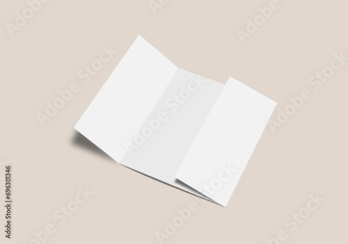 Gatefold Brochure Mockup design