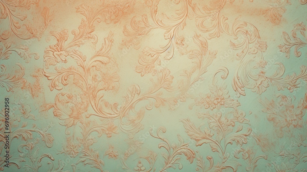 Fototapeta premium Baroque vintage pattern background with imperial royal ornament